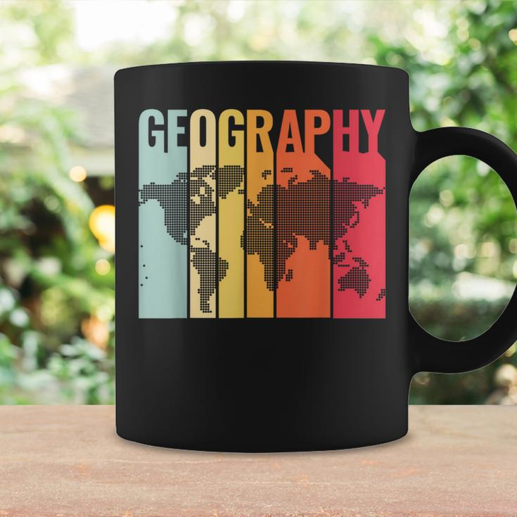 Retro Geography Teacher Cartography Geographer World Map Coffee Mug Gifts ideas