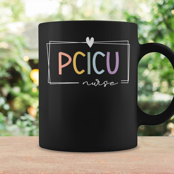 Retro Pcicu Nurse Icu Pediatric Cardiac Rainbow Tiny Humans Coffee Mug Gifts ideas