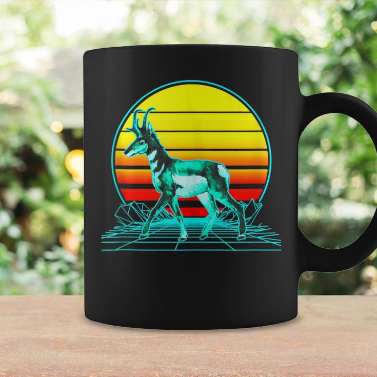 Retro Pronghorn Vaporwave Coffee Mug Gifts ideas