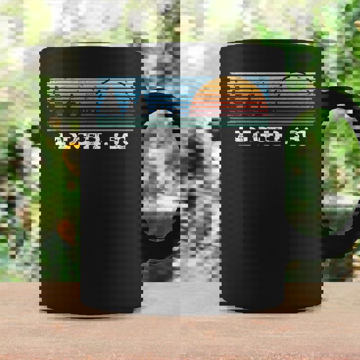 Retro Sunset Stripes Adger South Carolina Coffee Mug Gifts ideas