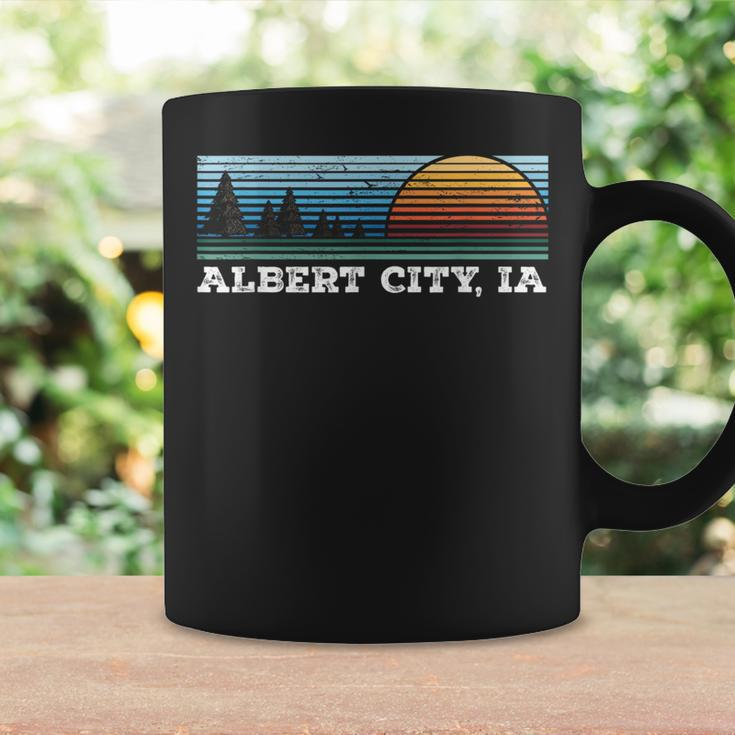 Retro Sunset Stripes Albert City Iowa Coffee Mug Gifts ideas