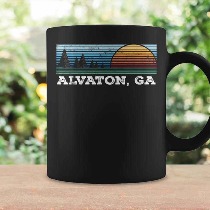 Retro Sunset Stripes Alvaton Georgia Coffee Mug Gifts ideas