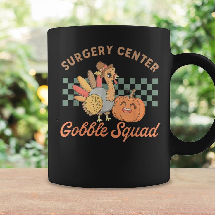 Retro Surgery Center Gobble Squad Turkey Thanksgiving Women Coffee Mug Gifts ideas