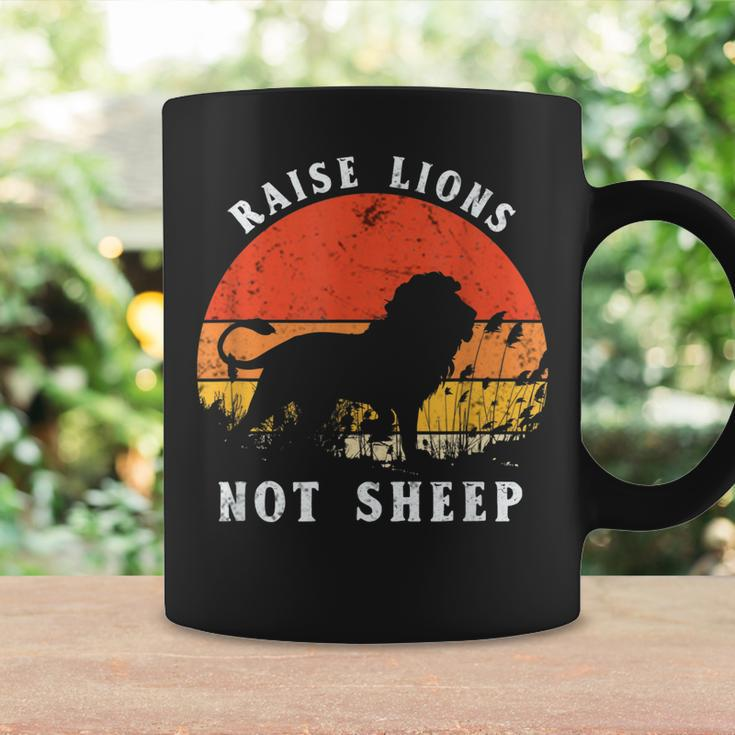Retro Vintage Raise Lions Not Sheep Patriot Party Coffee Mug Gifts ideas