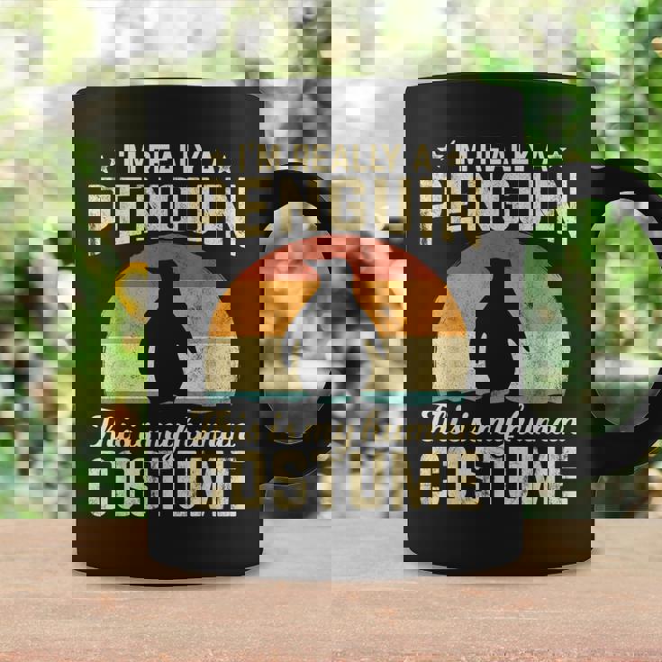 Retro Vintage Silhouette Penguin Halloween Costume 70S Gift 70S Vintage Designs Funny Gifts Coffee Mug Gifts ideas