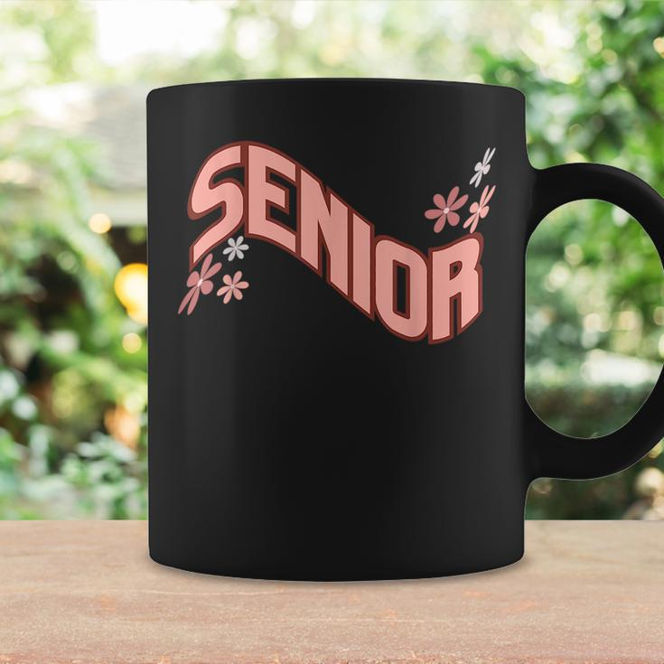 Retro Wavy Senior Class Of 2024High School College Graduate Graduate Funny Gifts Coffee Mug Gifts ideas