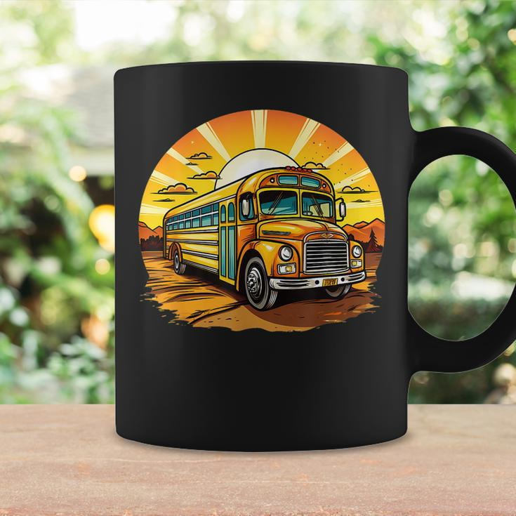 Retro Yellow School Bus Cool Professional Driver Student Coffee Mug Gifts ideas