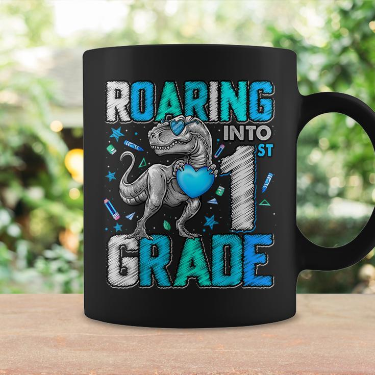 Roaring Into 1St Grade DinosaurRex Back To School Boys Coffee Mug Gifts ideas