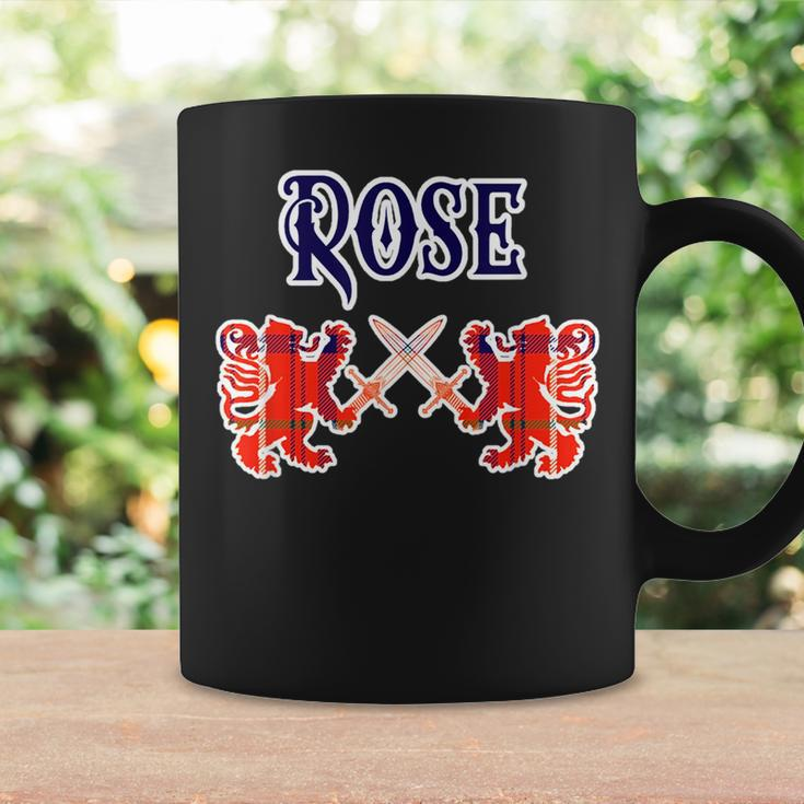 Rose Scottish Clan Kilt Lion Family Name Tartan Gifts For Lion Lovers Funny Gifts Coffee Mug Gifts ideas