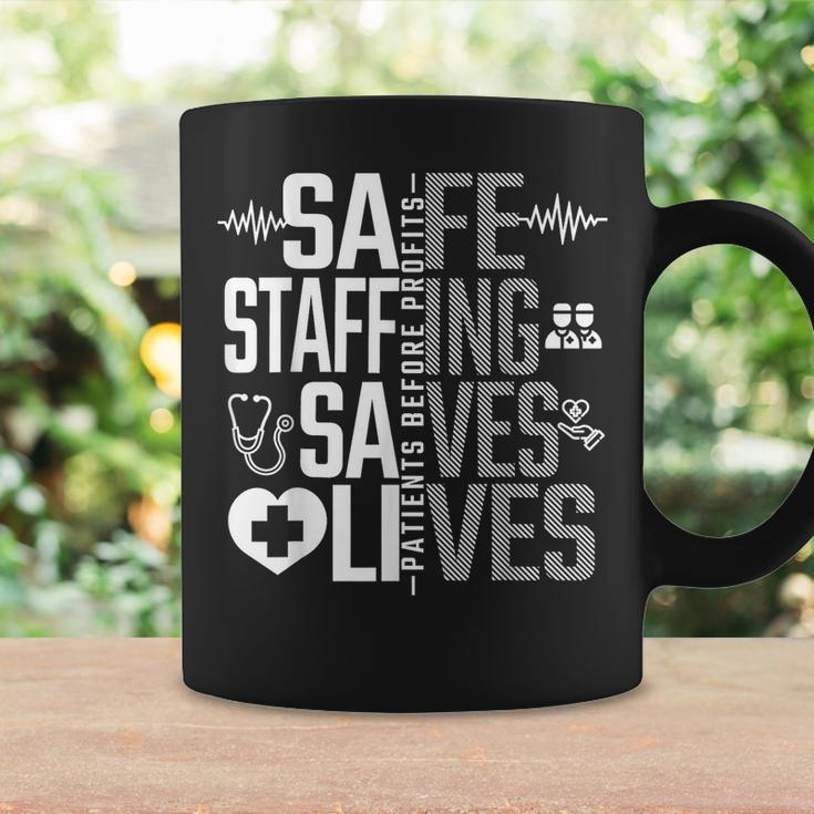 Safe Staffing Saves Lives Nurses March Nurse Strike Support Coffee Mug Gifts ideas