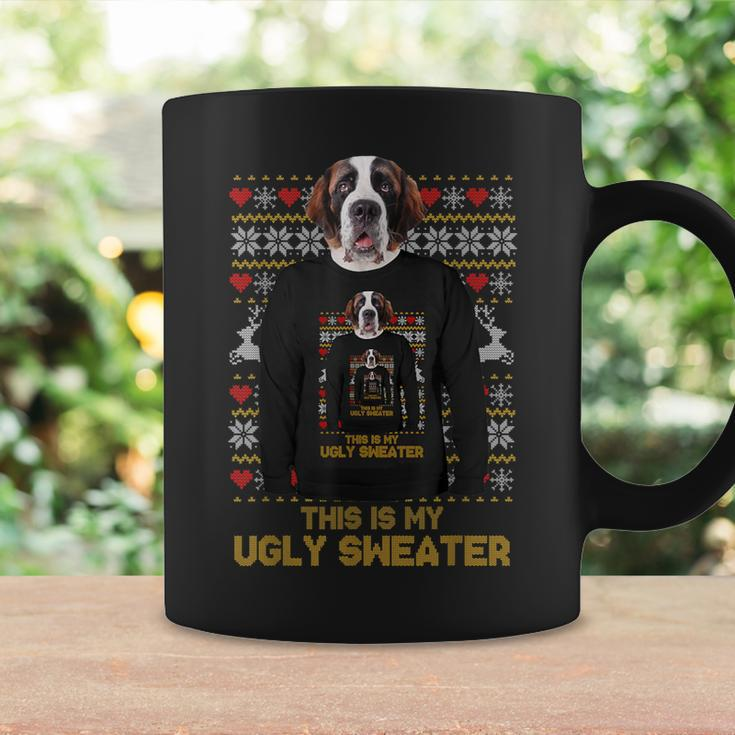 Saint St Bernard Mom Dad Dog Ugly Christmas Sweater Coffee Mug Gifts ideas