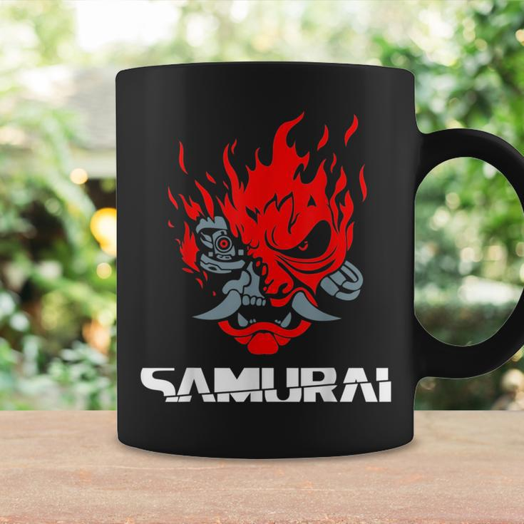 Samurai Japanese Demon Mask Edge Cyber Runners Punk Coffee Mug Gifts ideas