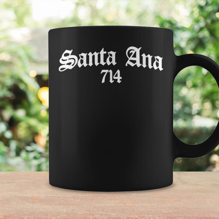 Santa Ana 714 Area Code Chicano Mexican Pride Biker Tattoo Coffee Mug ...