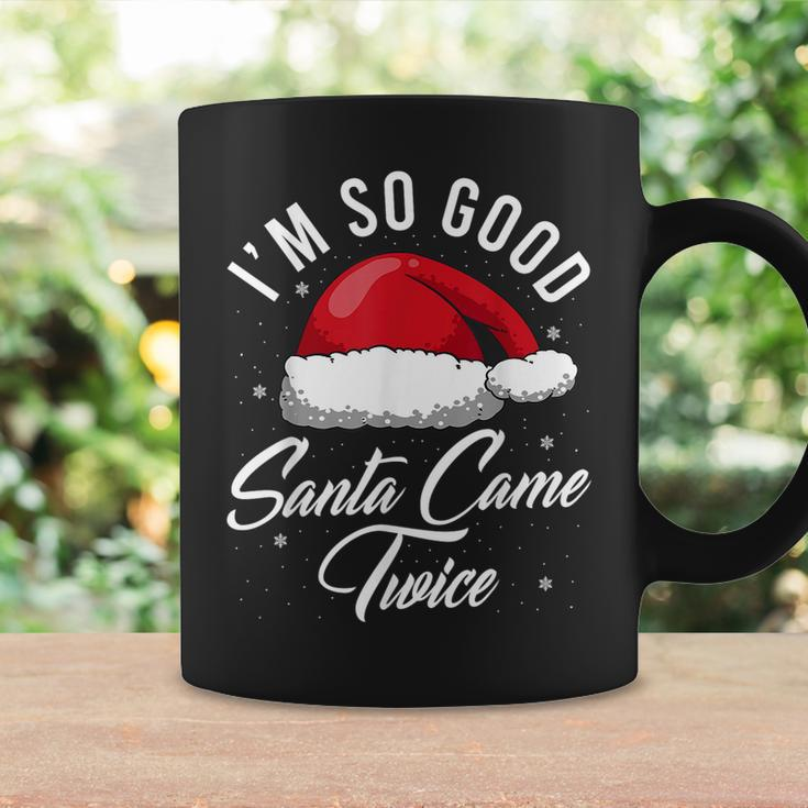 Santa Came Twice - Funny Christmas Pun Coffee Mug Gifts ideas