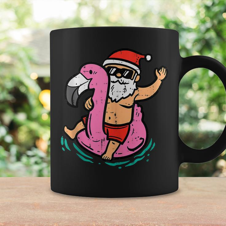 Santa Flamingo Floatie Funny Christmas In July Summer Xmas Coffee Mug Gifts ideas