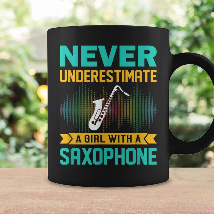 Saxophone Never Underestimate A Girl With A Saxophone Coffee Mug Gifts ideas