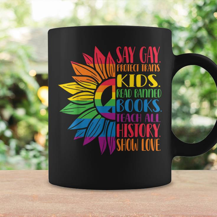 Say Gay Protect Trans Kids Read Banned Books Pride Month Coffee Mug Gifts ideas