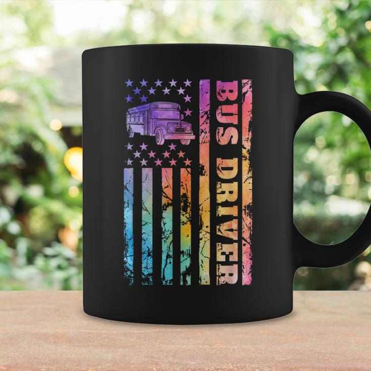 School Bus Driver 4Th Of July Amercan Flag Back To School Coffee Mug Gifts ideas