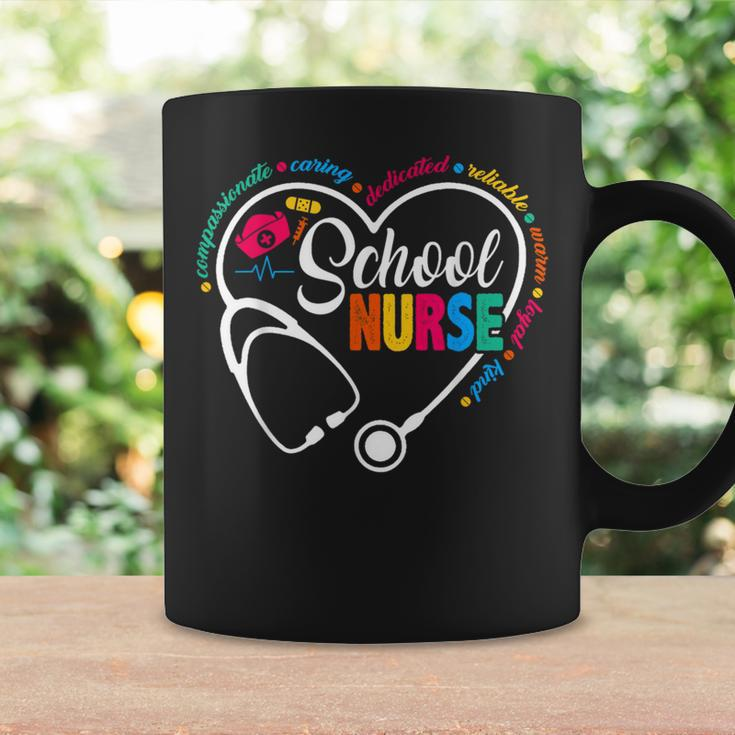 School Nurse Vintage Love Heart Nurse Life Coffee Mug Gifts ideas