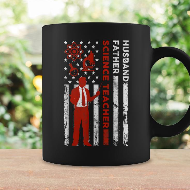 Science Teacher Husband Dad Usa Flag American Fathers Gift For Women Coffee Mug Gifts ideas