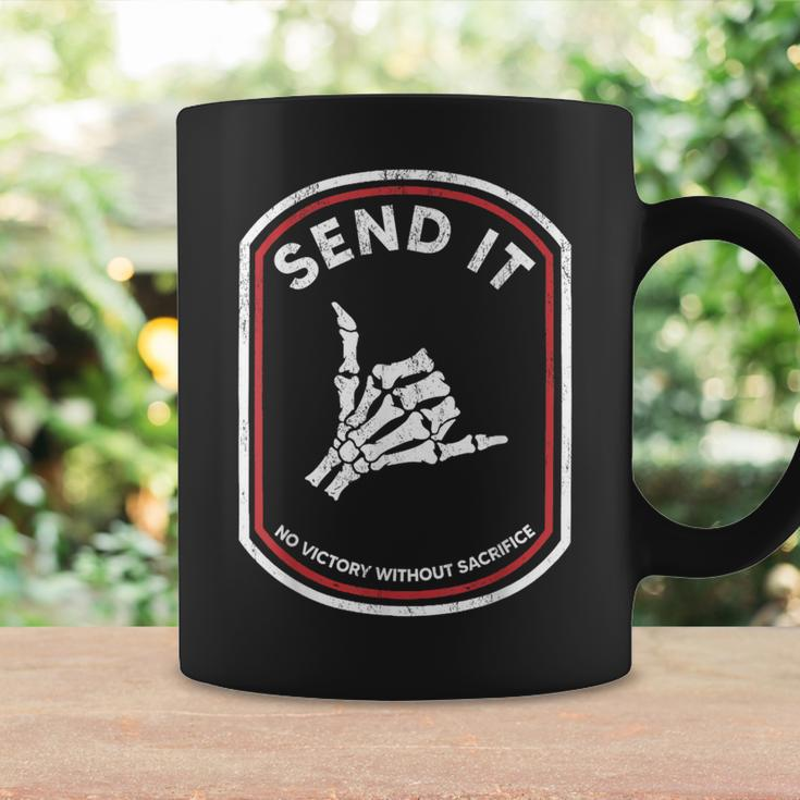 Send It No Victory Without Sacrifice Hand Bone Coffee Mug Gifts ideas