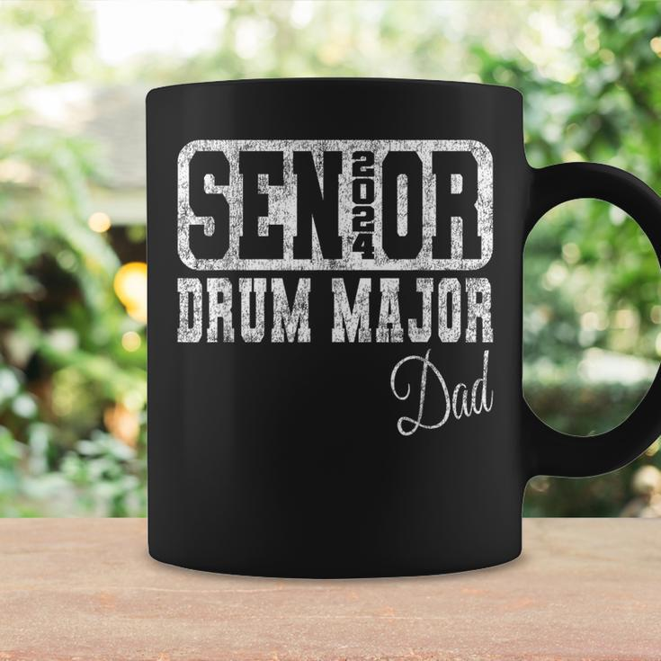 Senior Drum Major Dad Class Of 2024 Marching Band Coffee Mug Gifts ideas
