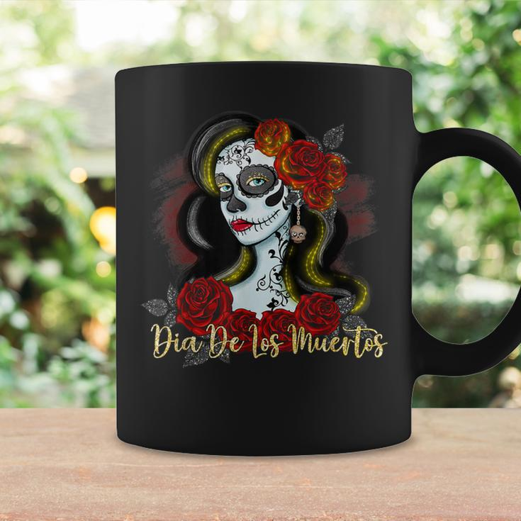 Senora Lady Roses Mexican Dead Day Of Dia De Los Muertos Coffee Mug Gifts ideas