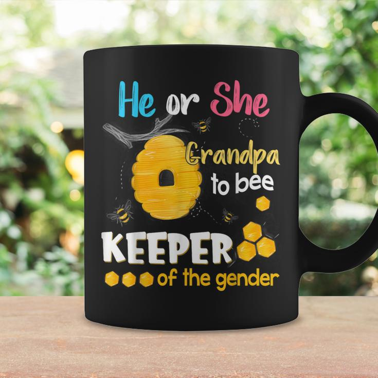 He Or She Grandpa To Bee Keeper Of The Gender Reveal Coffee Mug Gifts ideas