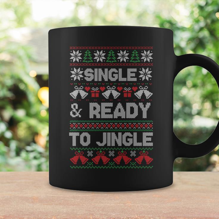 Single And Ready To Jingle Ugly Christmas Sweater Coffee Mug Gifts ideas