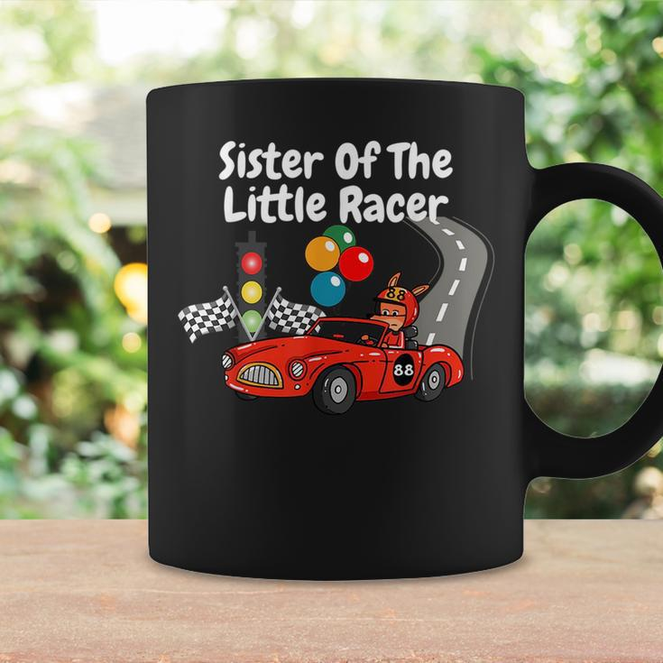 Sister Of The Little Racer Birthday Boy Girl Race Car Driver Gifts For Sister Funny Gifts Coffee Mug Gifts ideas