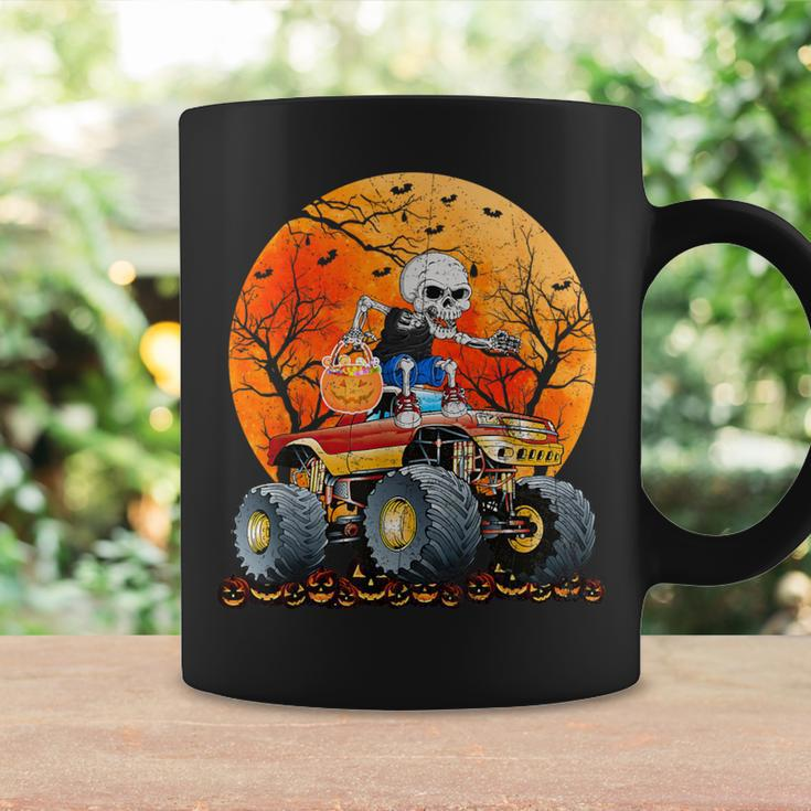 Skeleton Monster Truck Moon Candy Toddler Boys Halloween Coffee Mug Gifts ideas