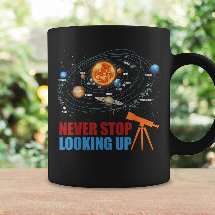 Solar System Planets Never Stop Looking Up Astronomy Boys Coffee Mug Gifts ideas