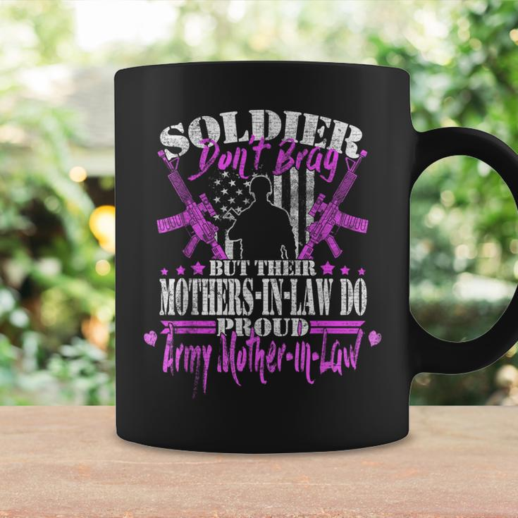 Soldiers Don't Brag Proud Army Mother-In-Law Military Mom Coffee Mug Gifts ideas