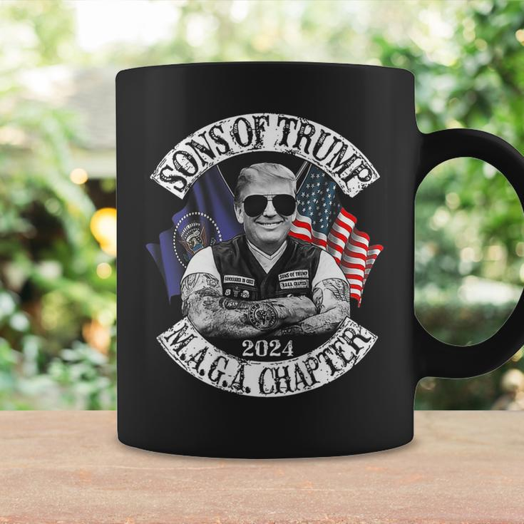 Sons Of Trump Maga Chapter 2024 On Back Maga Funny Gifts Coffee Mug Gifts ideas