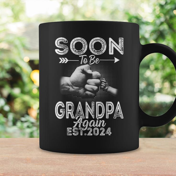 Soon To Be Grandpa Again 2024 Funny Pregnancy Announcement Coffee Mug Gifts ideas