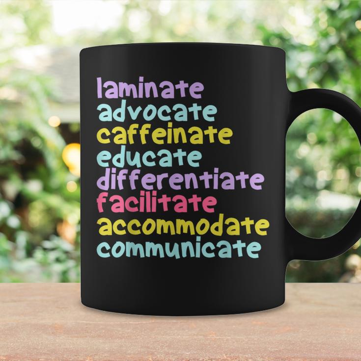 Sped Teacher Laminate Advocate Caffeinate Educate Teacher Coffee Mug Gifts ideas