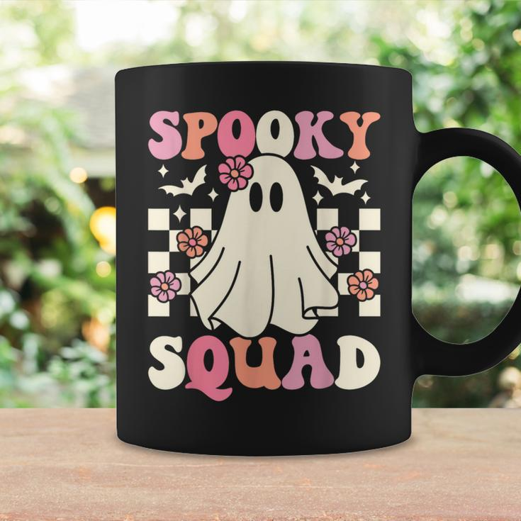 Spooky Squad Halloween Ghost Costume Retro Groovy Coffee Mug Gifts ideas
