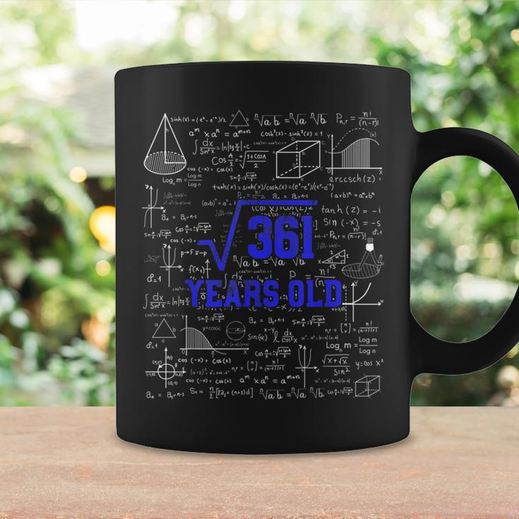 Square Root Of 361 19Th Birthday 19 Years Old Gift Math Bday Math Funny Gifts Coffee Mug Gifts ideas