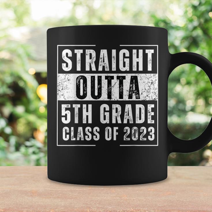 Straight Outta 5Th Grade Class Of 2023 Funny Graduation Coffee Mug Gifts ideas