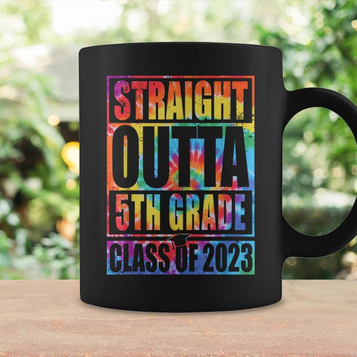 Straight Outta 5Th Grade Graduation Class Of 2023 Tie Dye Coffee Mug Gifts ideas