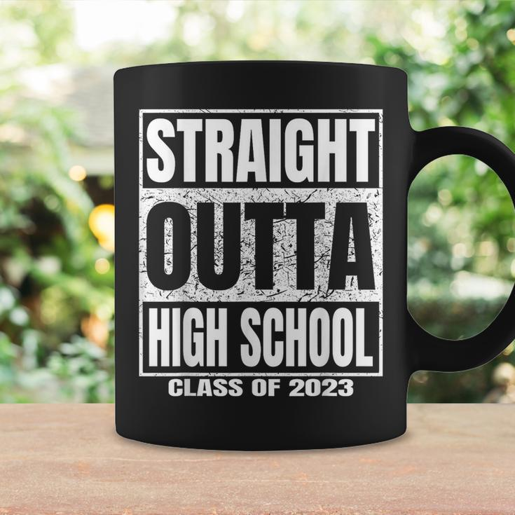 Straight Outta High School Class Of 2023 Funny Graduation Coffee Mug Gifts ideas