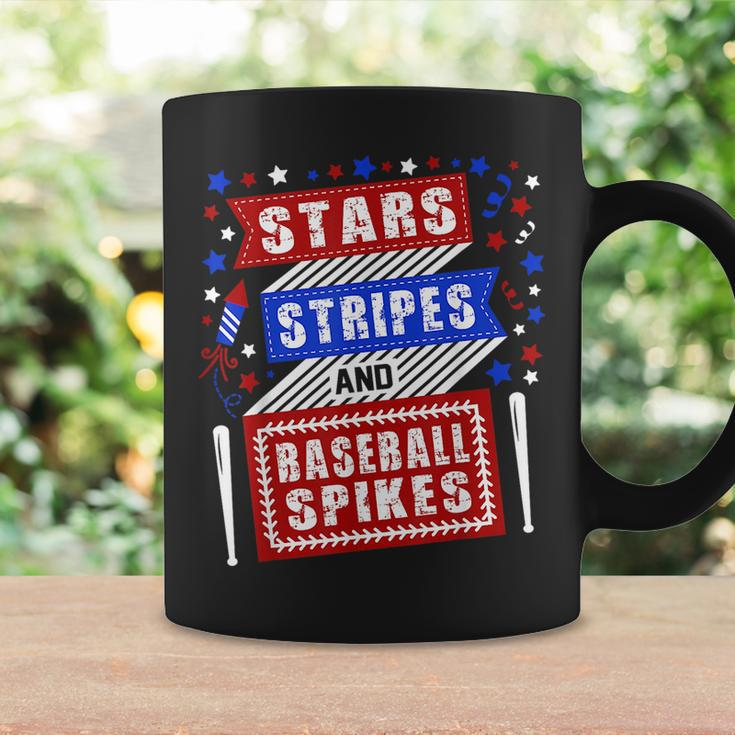 Stripes Stars And Baseball Spikes 4Th Of July Independence Coffee Mug Gifts ideas