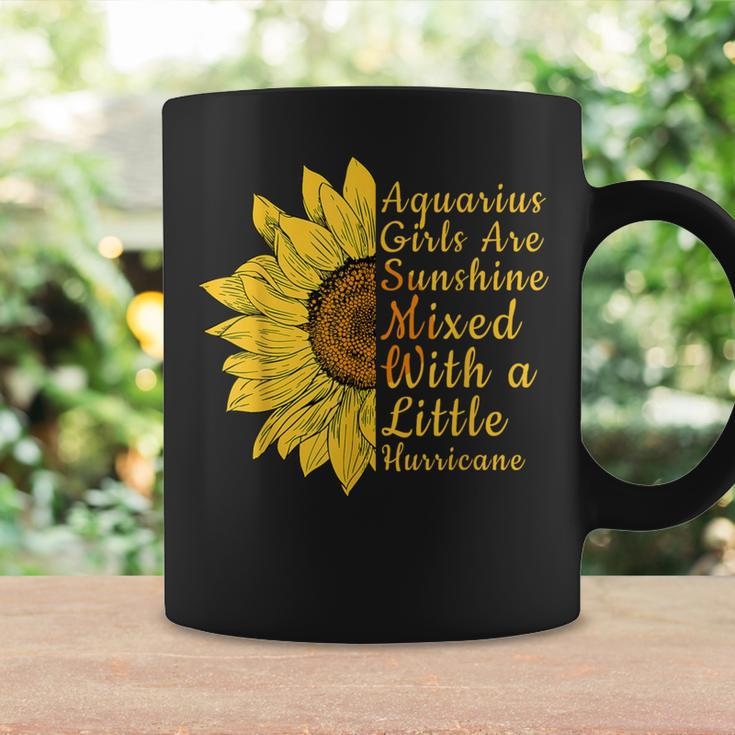 Sunflower Aquarius Woman January And February Birthday Coffee Mug Gifts ideas