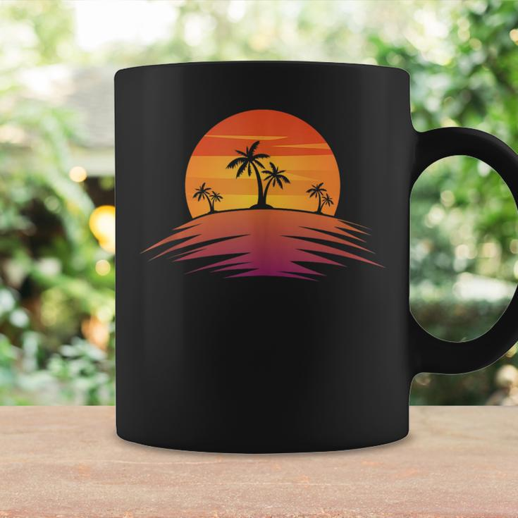 Sunset Beach Silhouette Tropical Palm Tree Sunny Lover Gift Coffee Mug Gifts ideas