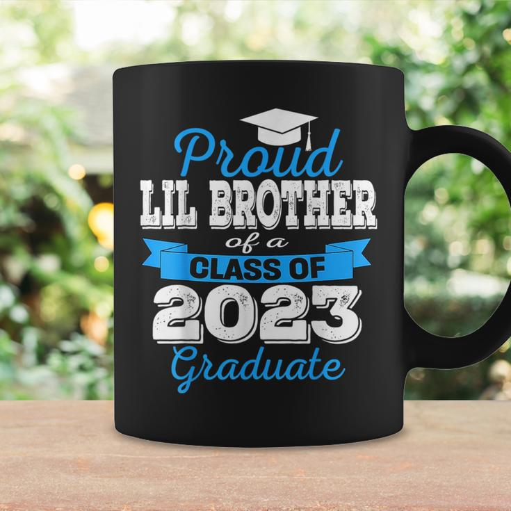 Super Proud Lil Brother Of 2023 Graduate Family College Coffee Mug Gifts ideas