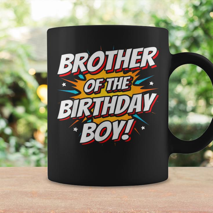 Superhero Party Comics Birthday Brother Of Birthday Boy Funny Gifts For Brothers Coffee Mug Gifts ideas