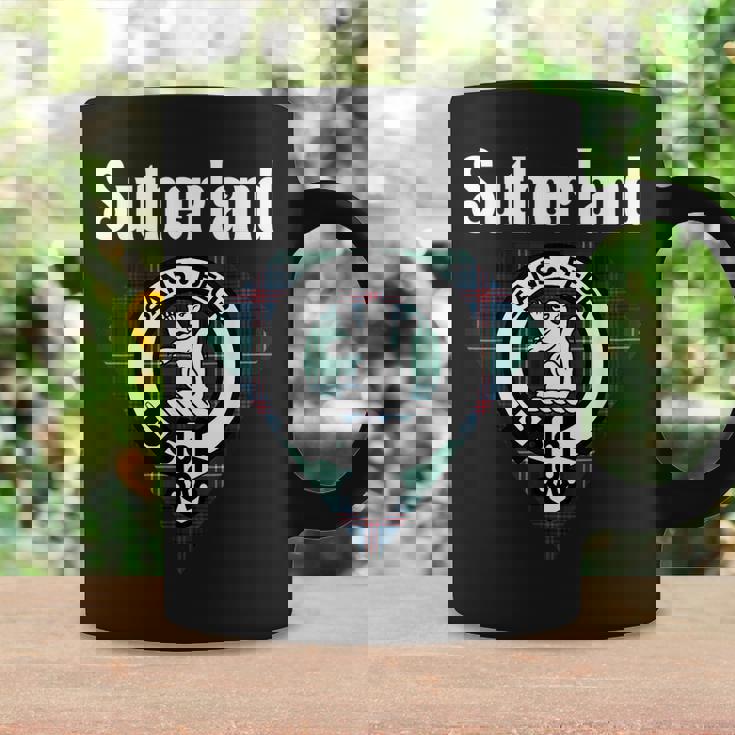 Sutherland Clan Scottish Name Coat Of Arms Tartan Coffee Mug Gifts ideas