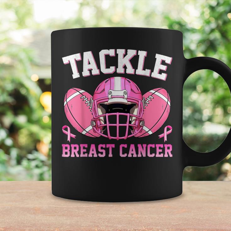 Tackle Breast Cancer Awareness Football Pink Ribbon Coffee Mug Gifts ideas
