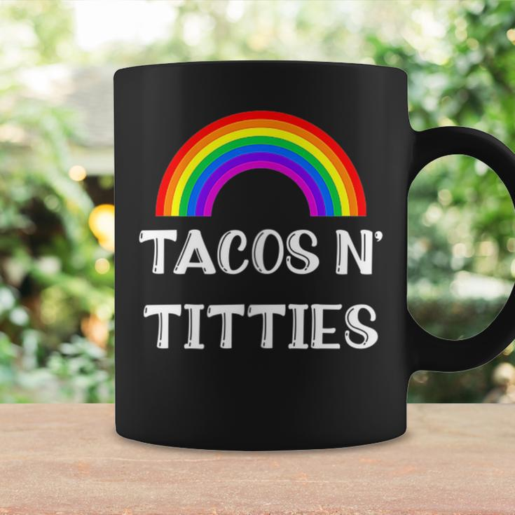 Tacos And Titties Funny Lgbt Gay Pride Gifts Lesbian Lgbtq Tacos Funny Gifts Coffee Mug Gifts ideas