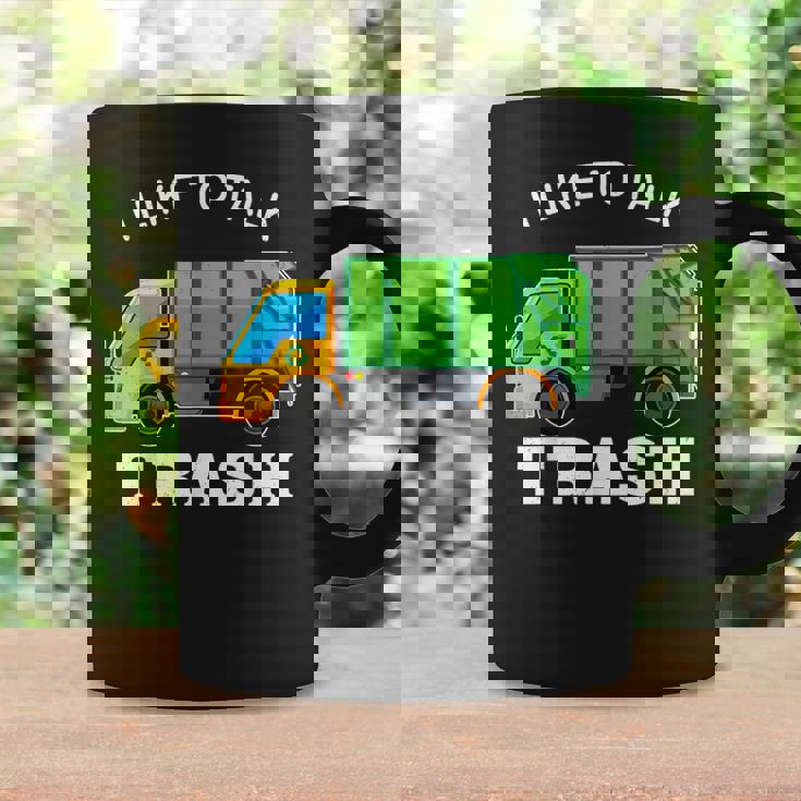 I Like To Talk Trash Waste Management Garbage Collector Coffee Mug Gifts ideas